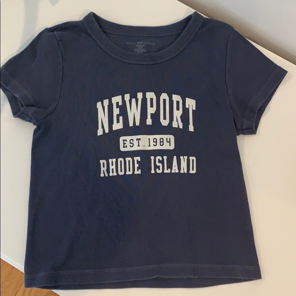 Brandy Melville Ashlyn Newport Beach Crop Tee